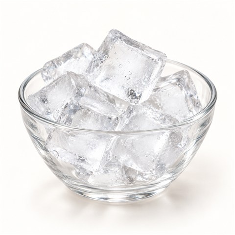 Drinking-water ice cubes