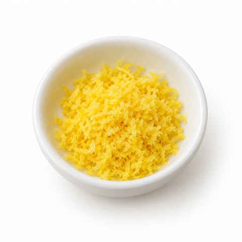Finely grated yellow lemon zest