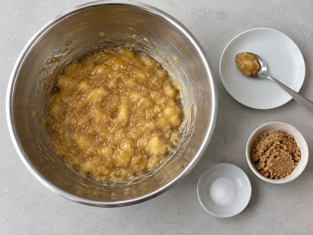 Taste the base. Stir and taste again until the base tastes sweet and clearly of banana.