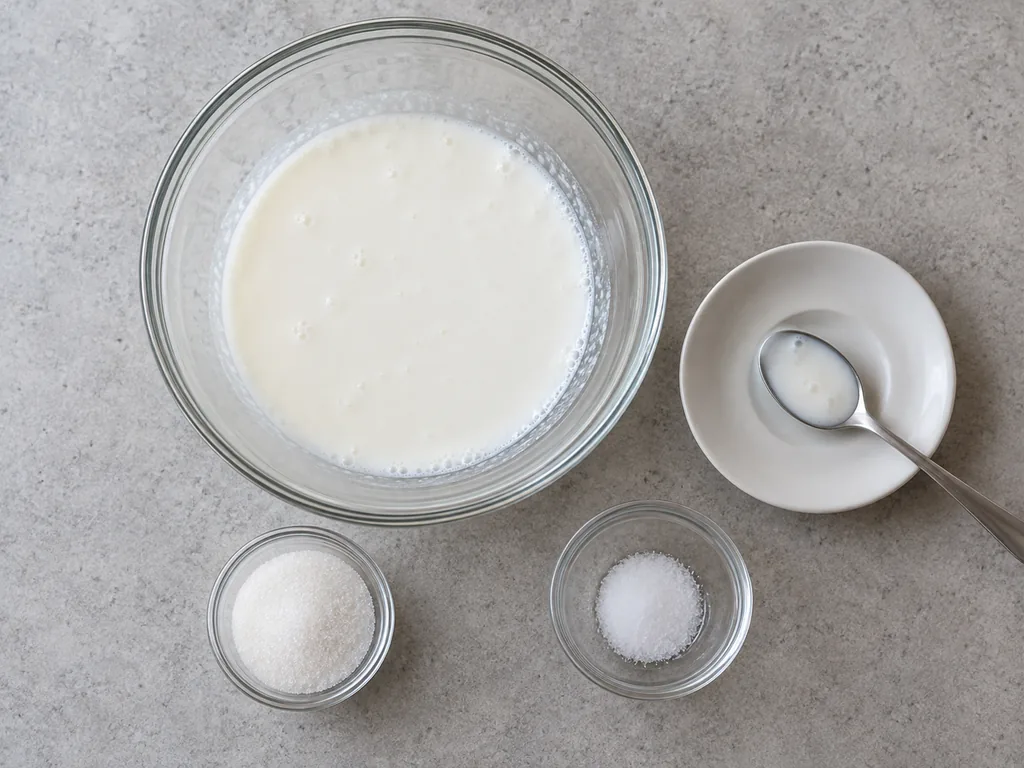 Taste the base. The base tastes tangy, gently sweet and well salted.