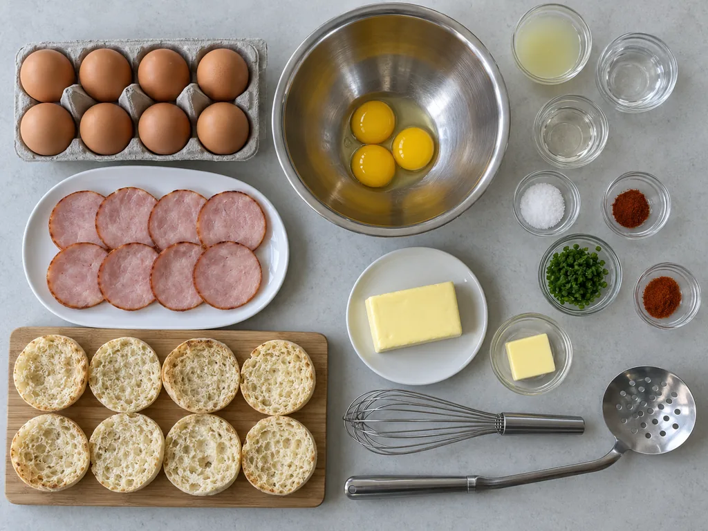 Read and gather. Everything is measured and the yolks are in the heatproof bowl.